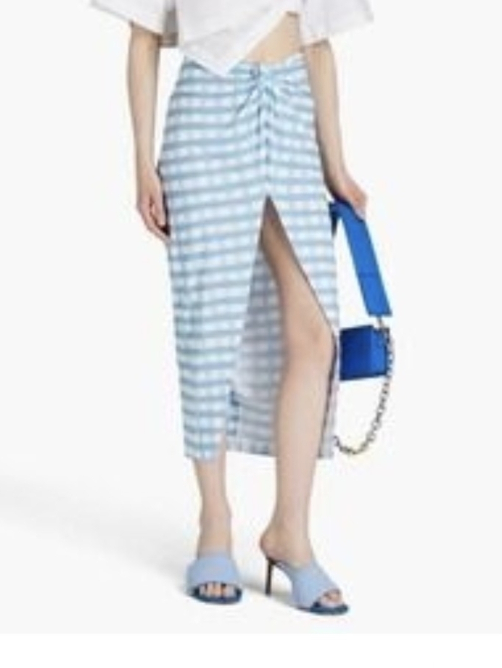 JACQUEMUS NODI KNOTTED GINGHAM PAREO